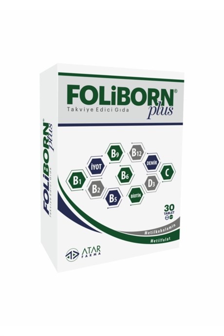 Foliborn Plus Takviye Edici Gıda 30 tb.Diğer 