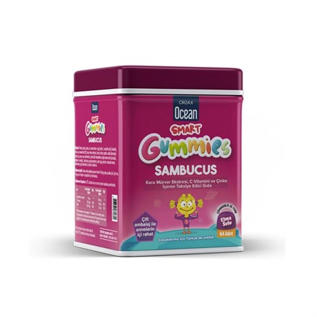Orzax Smart Gummies Sambucus Takviye Edici Gıda 64 AdetDiğer 