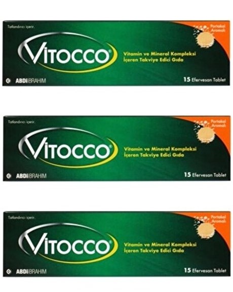 Vitocco Vitamin ve Mineral Kompleksi İçeren Takviye Edici Gıdax3Diğer 