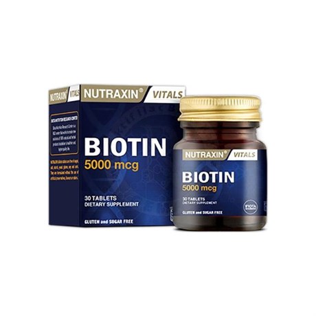 Nutraxin Biotin 5000 Mcg Takviye Edici Gıda 30 Tablet