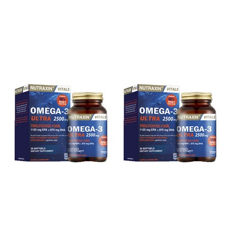 Nutraxin Omega-3 Ultra 2500 mg 30 Yumuşak Kapsül 2 AdetNutraxin 