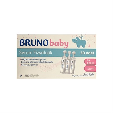 Bruno Baby Serum Fizyolojik Damla 5 Ml X 20 AdetAbdi İbrahim Bruno Baby Serum Fizyolojik Damla 5 Ml X 20 Adet - 22,90 TL - Takviyegiller.comBebek BakımBruno