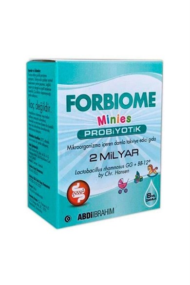 Forbiome Minies 2 Milyar Probiyotik Damla 8 mlForbiome Minies Probiotik Damla 8 ml  - 60,00 TL - Takviyegiller.comProbiyotiklerAbdi İbrahim