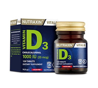 Nutraxin Vitamin D3 120 TabletNutraxin Vitamin D3 120 Tablet - 65,90 TL - Takviyegiller.comGıda Takviyeleri&VitaminlerNutraxin