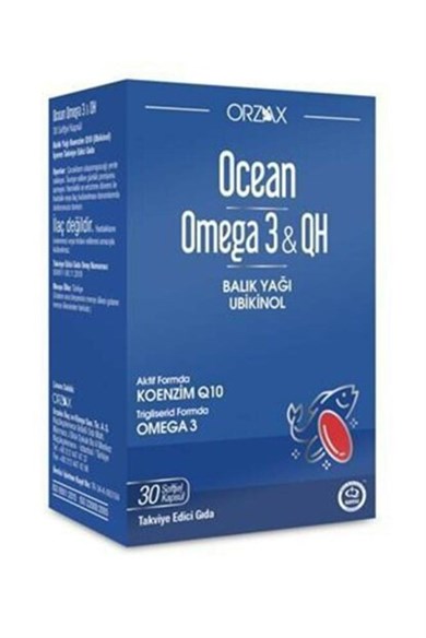 Ocean Omega 3 Qh 30 Soft KapsülOcean Omega 3 Qh 30 Soft Kapsül - 192,80 TL - Takviyegiller.comOmega3 &Balık YağıOrzax