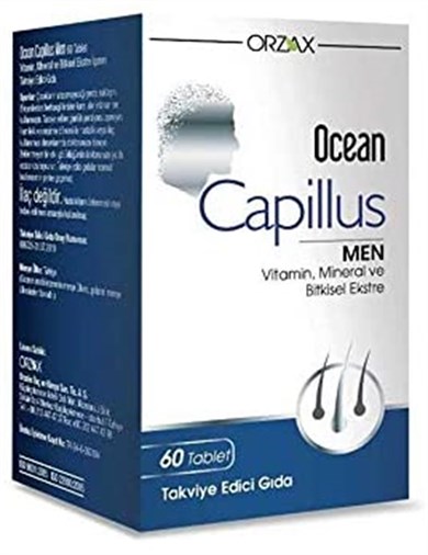 Orzax Ocean Capillus Men 60 TabletOrzax Ocean Capillus Men 60 Tablet - 112,46 TL - Takviyegiller.comDökülme Karşıtı ÜrünlerOrzax