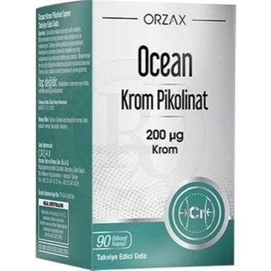 Orzax Ocean Krom Pikolinat 200 Ug 90 Bitkisel Kapsül