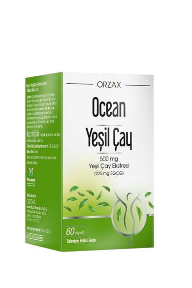Orzax Ocean Yeşil Çay 60 Kapsül 
