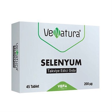 Venatura Selenyum 45 TabletVenatura Selenyum 45 Tablet - 26,90 TL - Takviyegiller.comVitaminlerVeNatura
